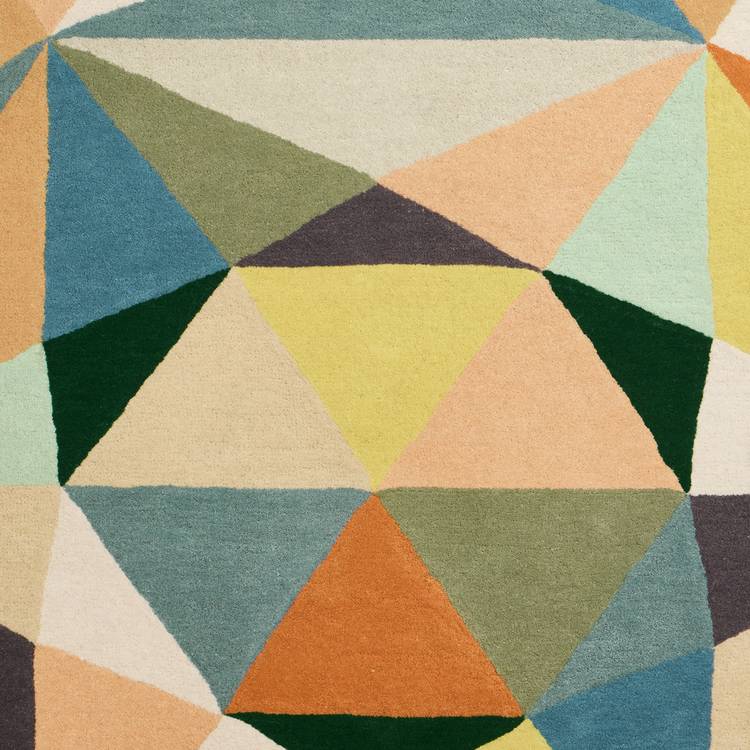 Habitat geometric patch wool rug 120x170cm (British brand)