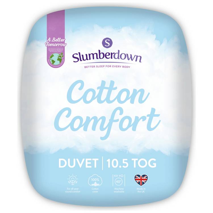 Slumberdown duvet Cotton Comfort 10.5 Tog Single, UK version