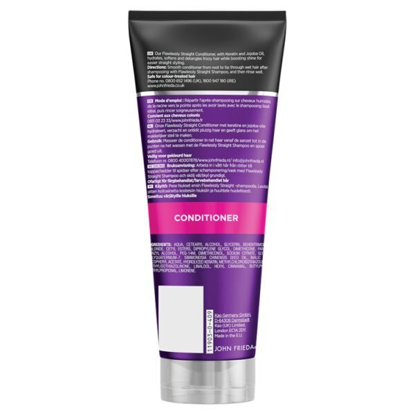 John Frieda Frizz Ease Flawlessly Straight Conditioner 250ml GOODS Superdrug   