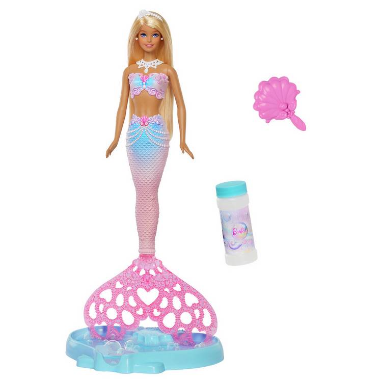 Barbie Bubble Sparkle Mermaid doll 32cm (British brand)
