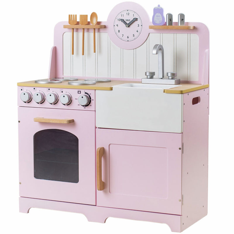 Tidlo wooden play kitchen pink, UK version
