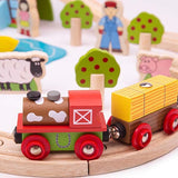 Bigjigs Rail Farm Train Set GOODS Superdrug   