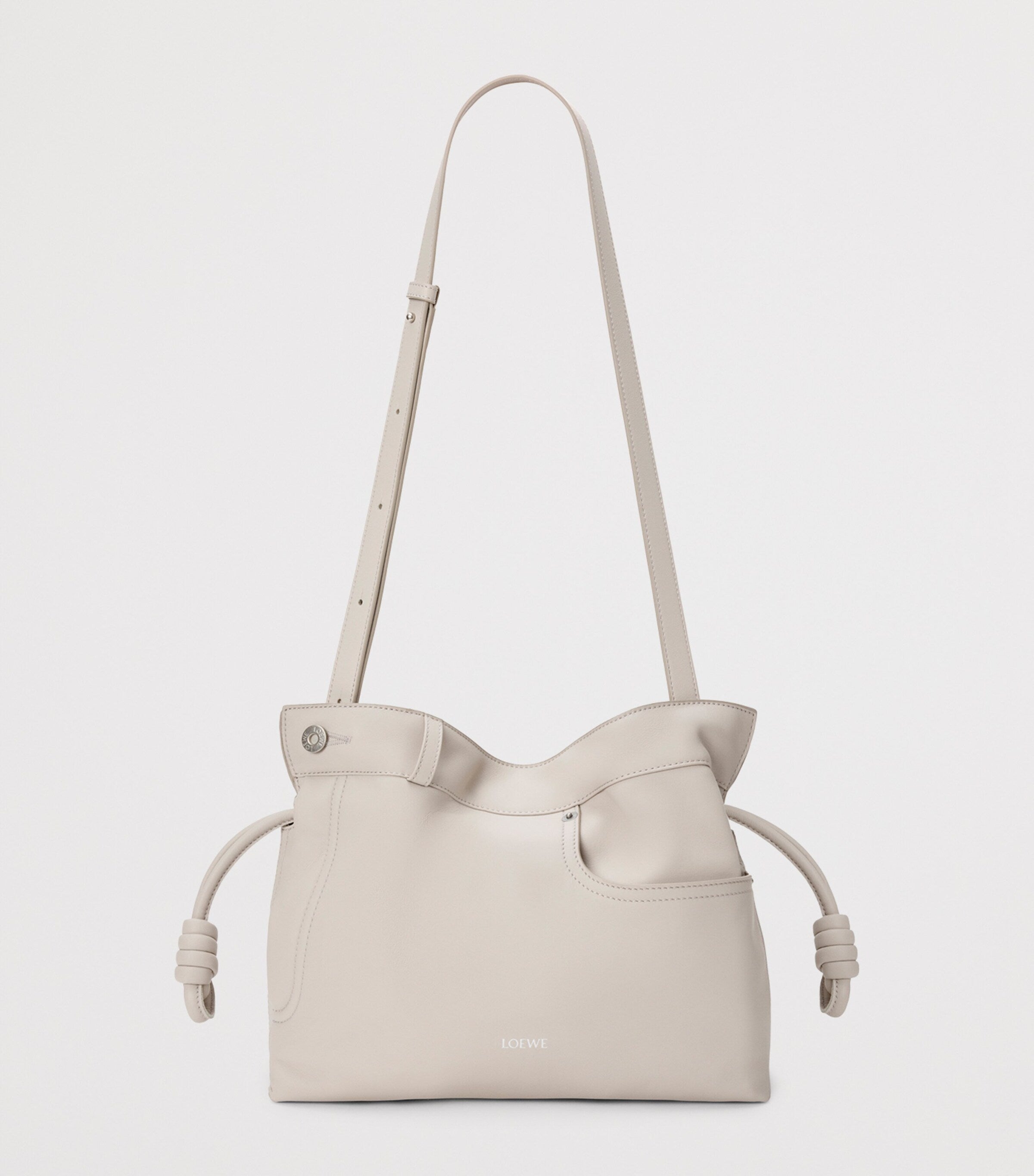 LOEWE leather jean-detail Flamenco purse clutch bag, UK version