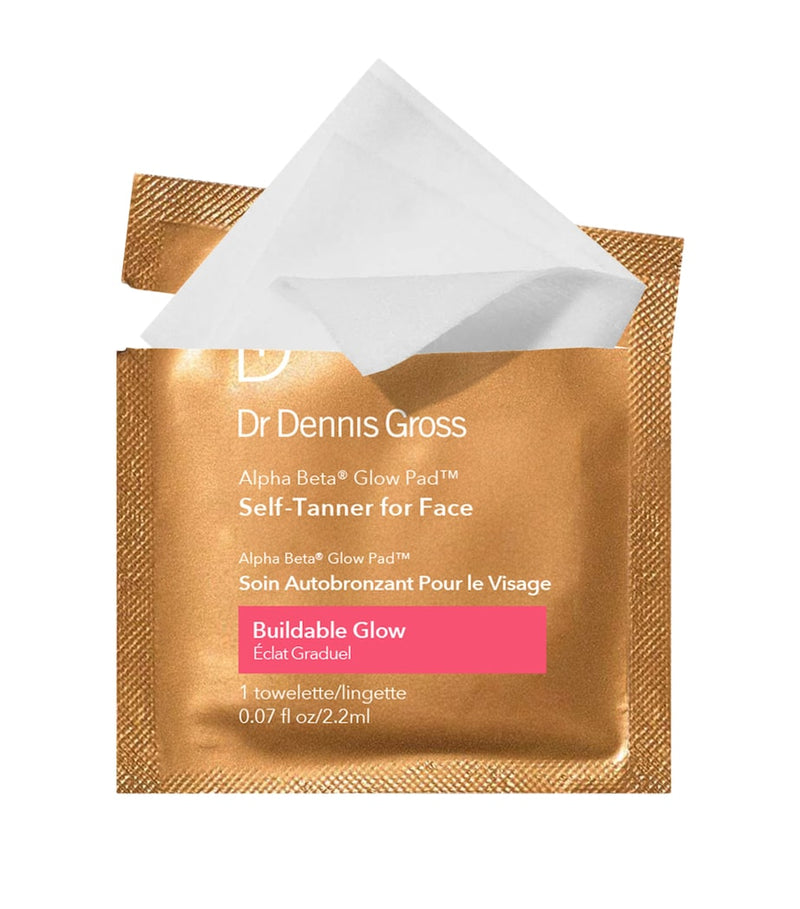 Dr Dennis Gross face self-tanner pads pack of 8 - British product
