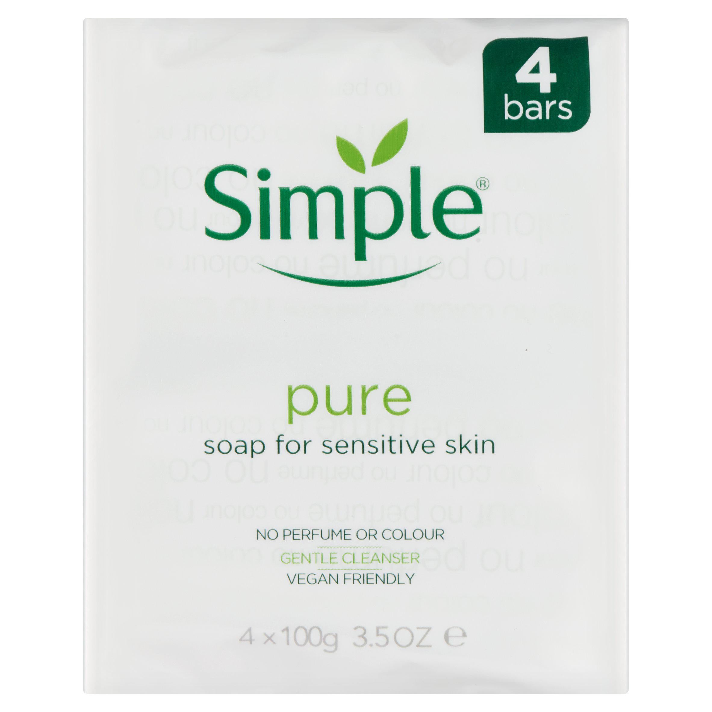 Simple Bar Soap 4x100g GOODS Sainsburys   