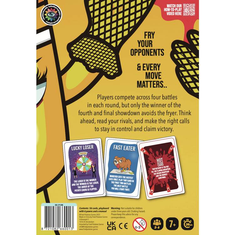 Fried Potatoes Original Trading Card, imported from the UK