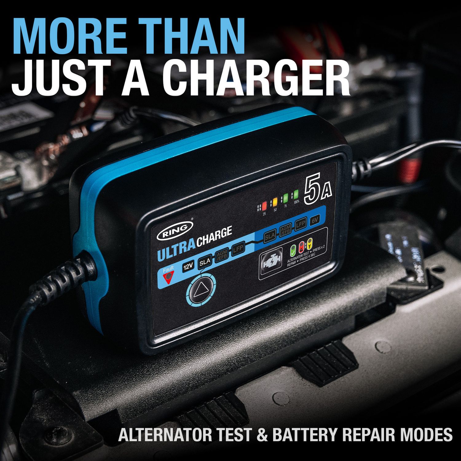 Ring Automotive Ultracharge 5A smart battery charger - British product