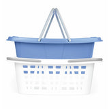 Beldray 26L laundry baskets white and blue set - British product