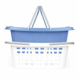 Beldray 26L laundry baskets white and blue set - British product