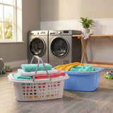 Beldray 26L laundry baskets white and blue set - British product