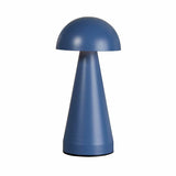 Searchlight Dome rechargeable LED table lamp in denim, UK version
