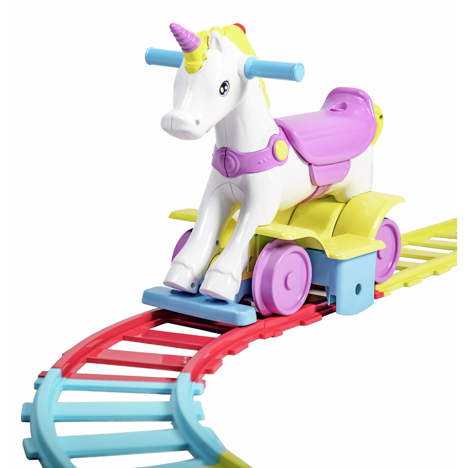 Rollplay Rainbow Unicorn 2-in-1 ride-on (British brand)