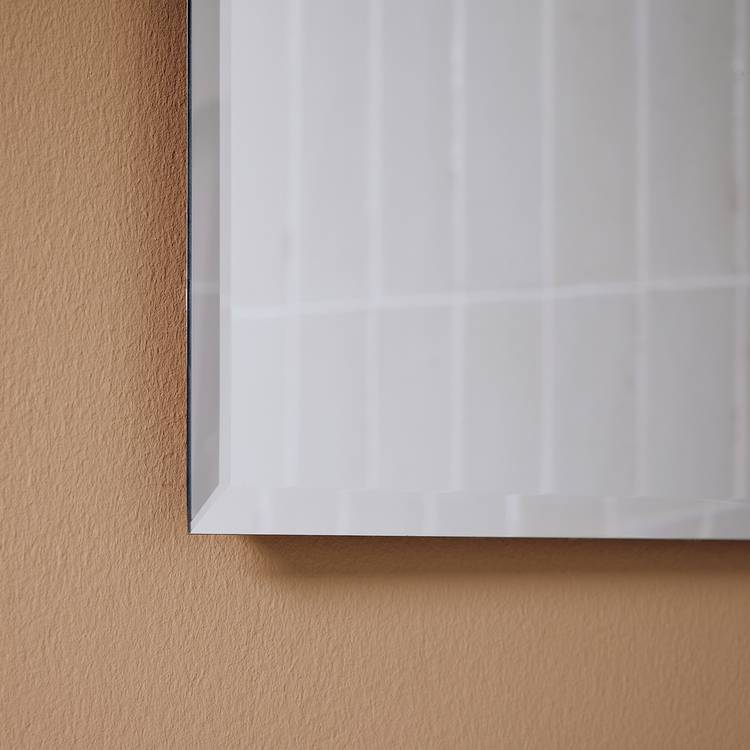 Argos Home silver bevelled bathroom wall mirror 60x45cm (British brand)