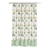 Argos Home country floral shower curtain with frill green 180x180cm (British brand)