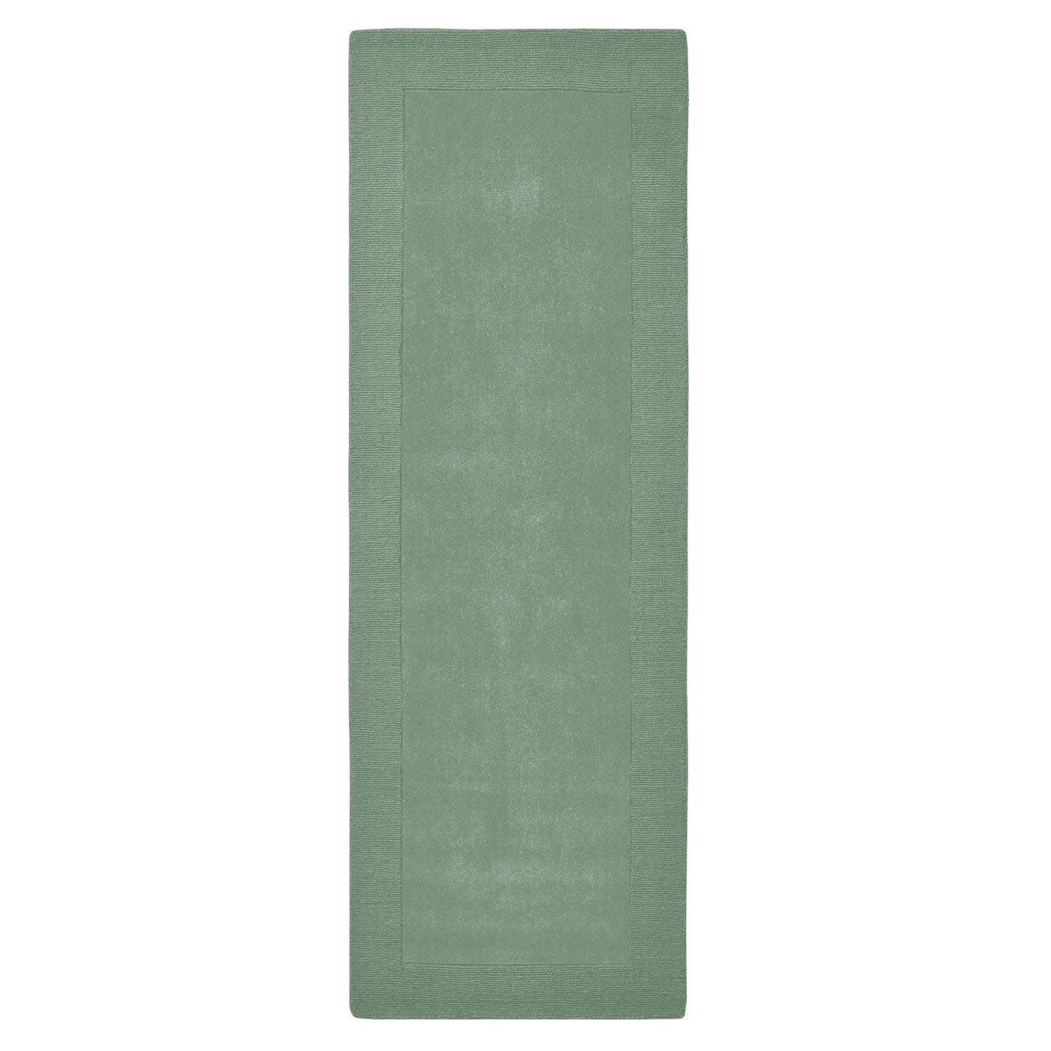 Habitat wool runner green 66x200cm, imported from the UK