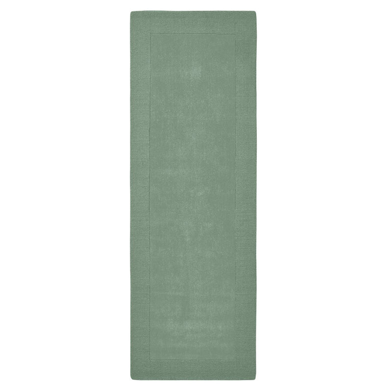 Habitat wool runner green 66x200cm, imported from the UK
