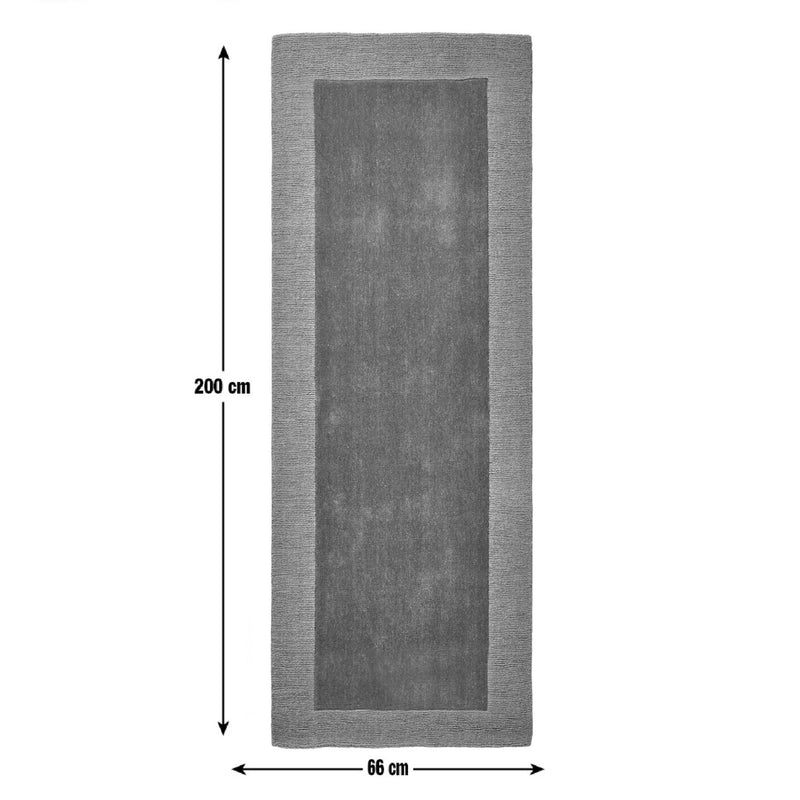 Habitat wool runner green 66x200cm, imported from the UK