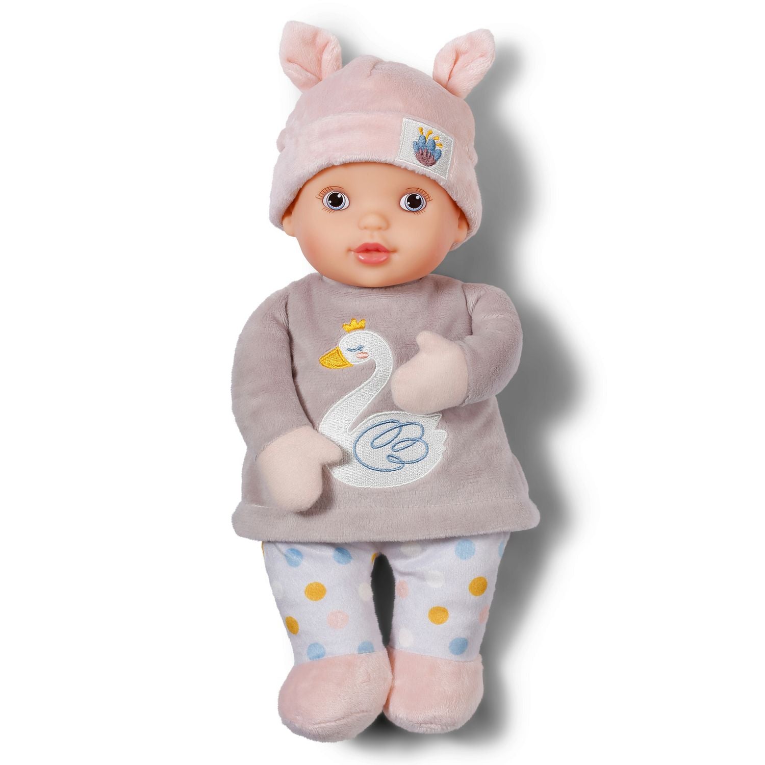 Baby Annabell Sweetie Mauve Doll soft-bodied toy with rattle, UK version