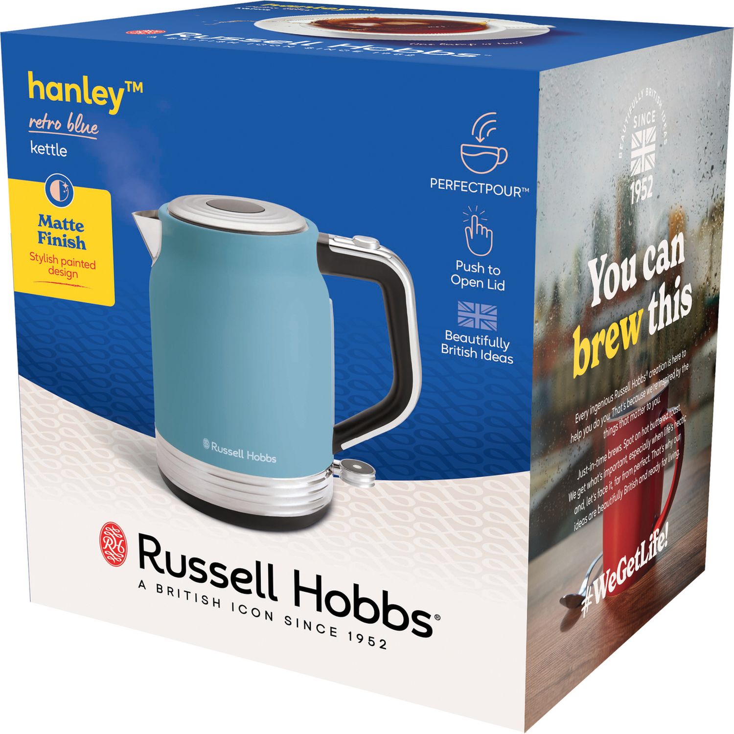 Russell Hobbs kettle Retro Blue (British brand)
