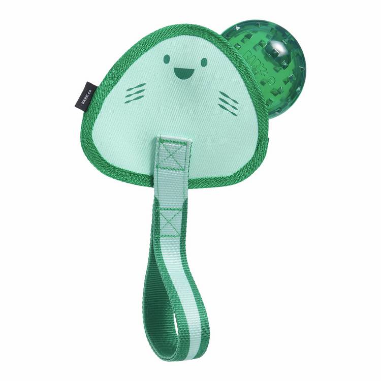 Bark Flingray green dog squeak toy 16cm - British product