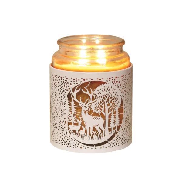 Aroma wax melt burner white deer family, UK version
