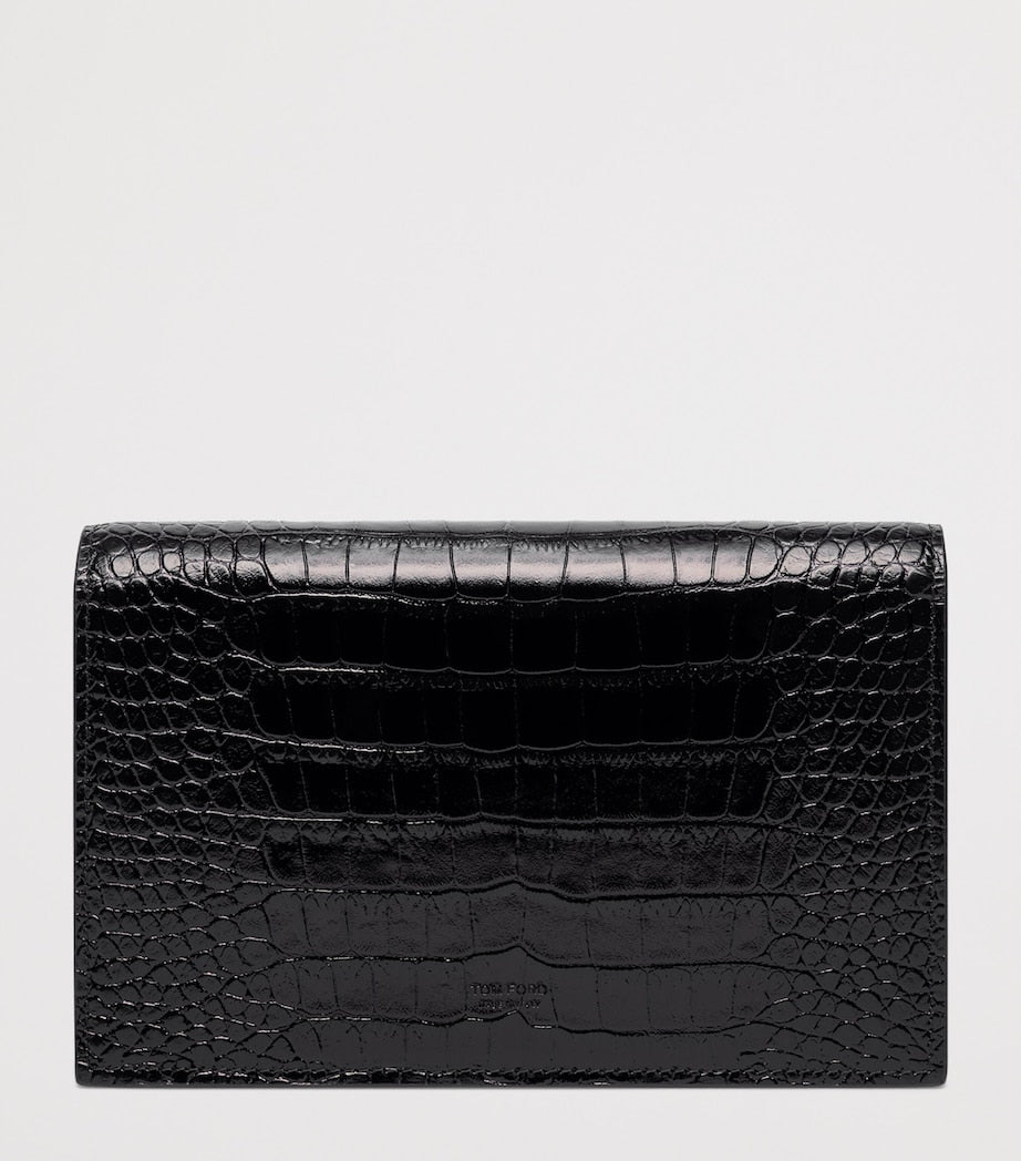 TOM FORD small croc-embossed leather bag, UK version