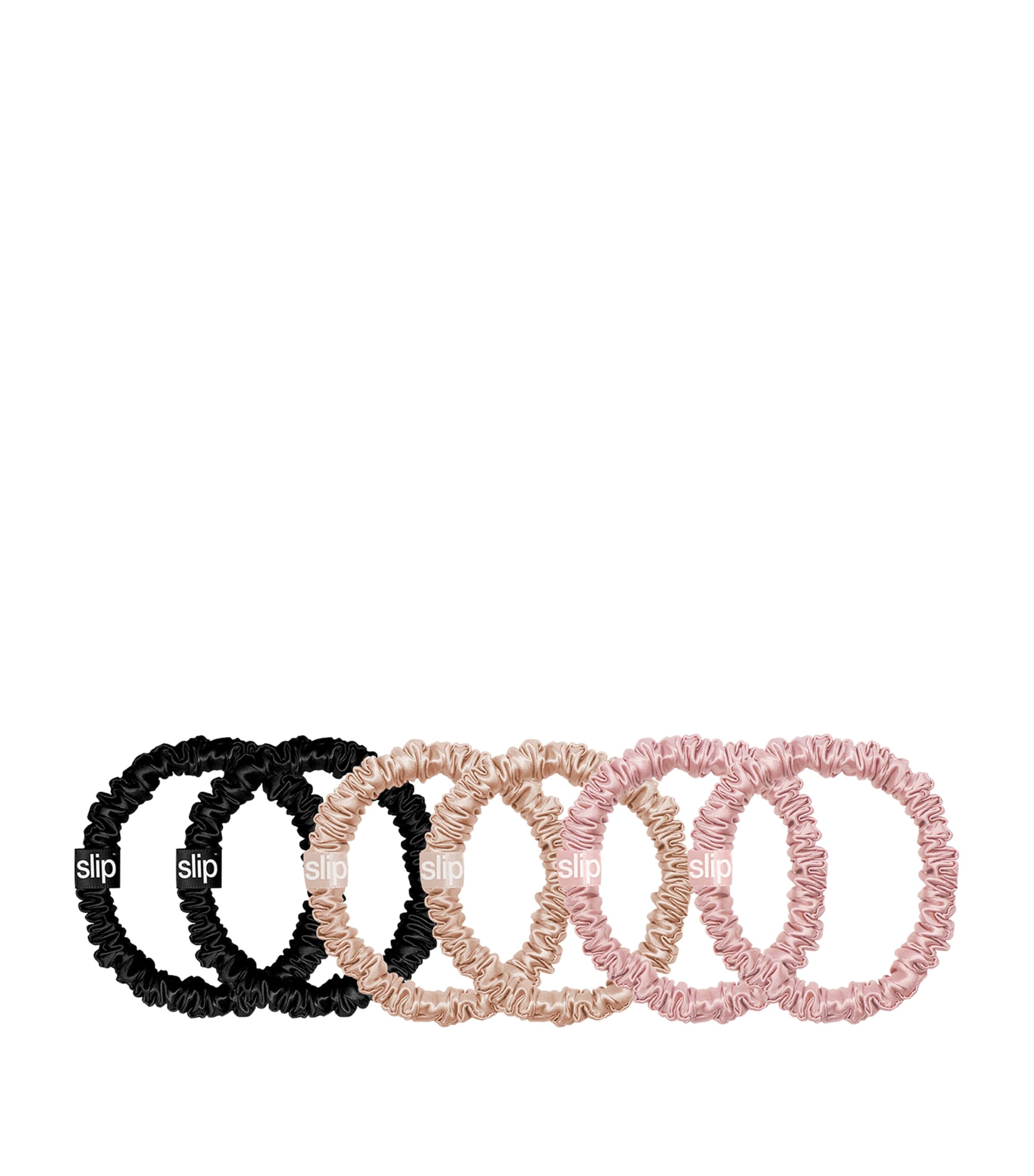 Slip Pure Silk Skinnies scrunchies Set of 6 (British brand)
