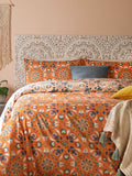 Folk flora reversible duvet cover and pillowcase set - British product
