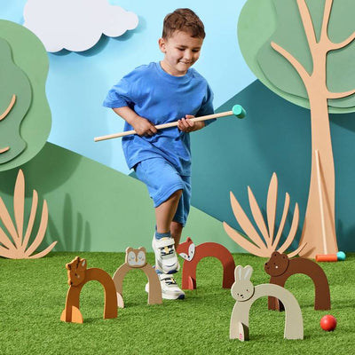 Argos Chad Valley Wooden Kids Croquet Set- Buy online at McGrocer