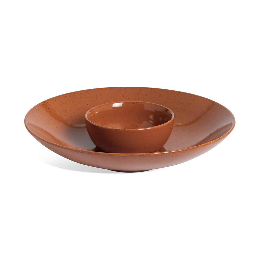 Habitat Gloss Speckle Chip & Dip Bowl Petrol