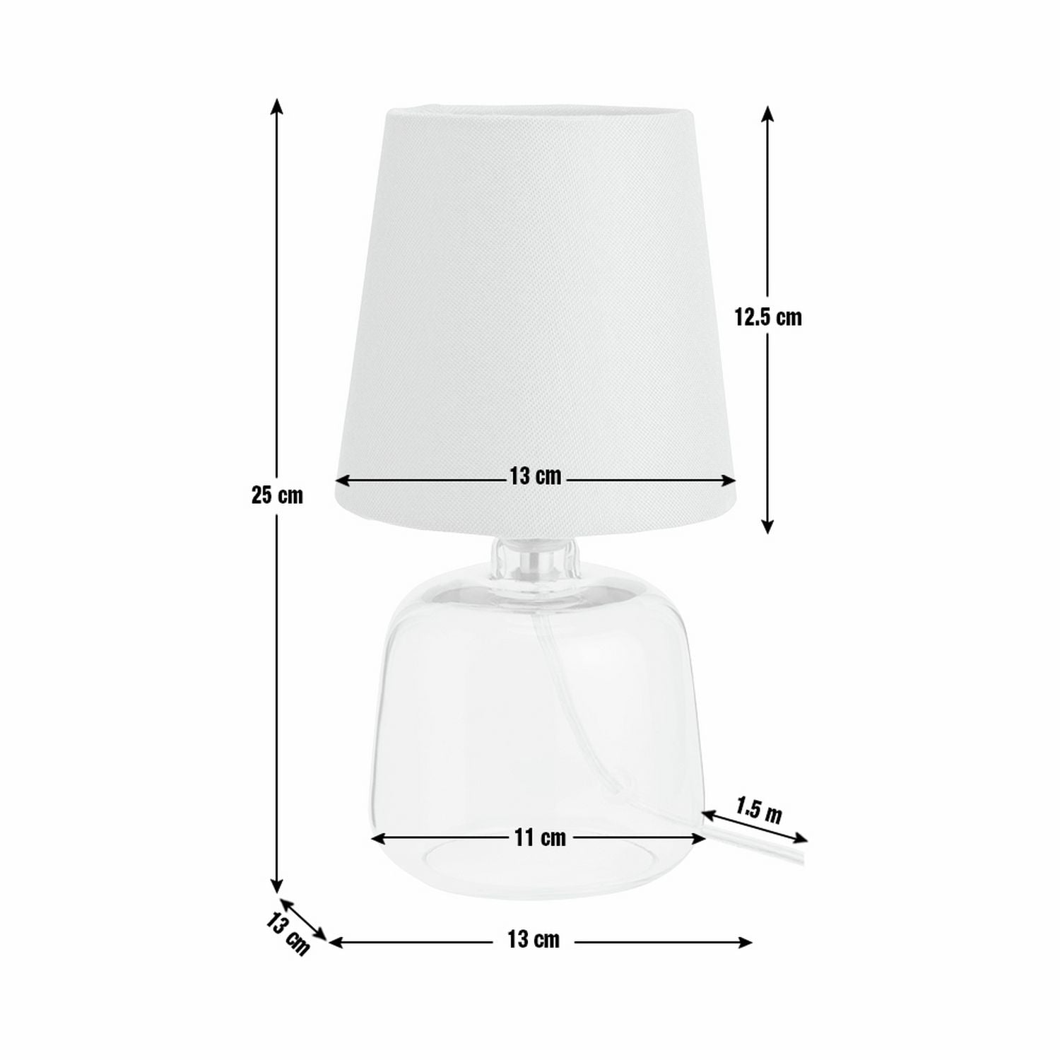 Argos Home Cabras Glass Table Lamp - Sage