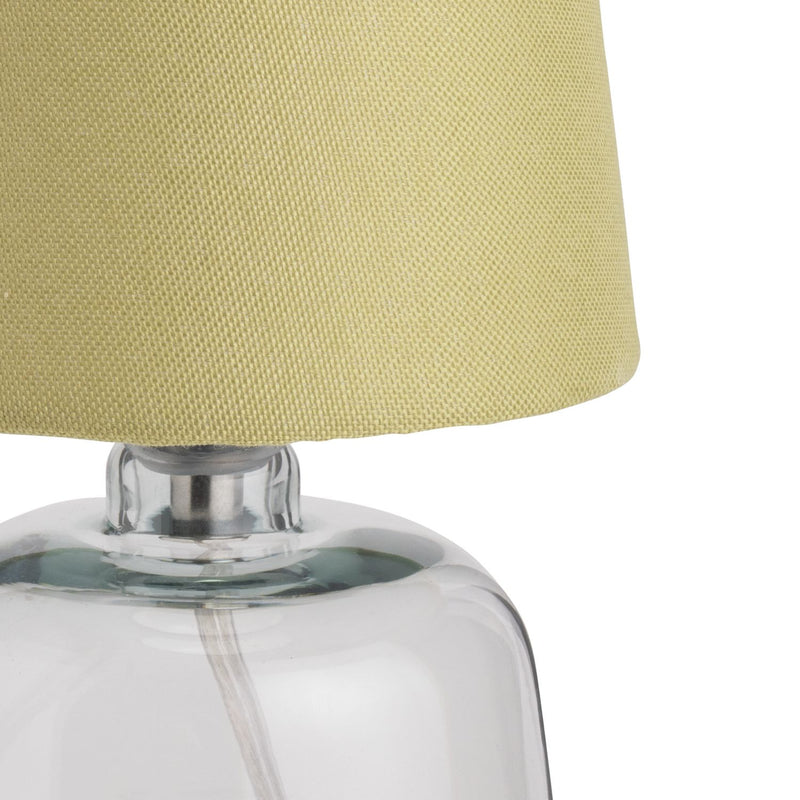 Argos Home Cabras Glass Table Lamp - Sage