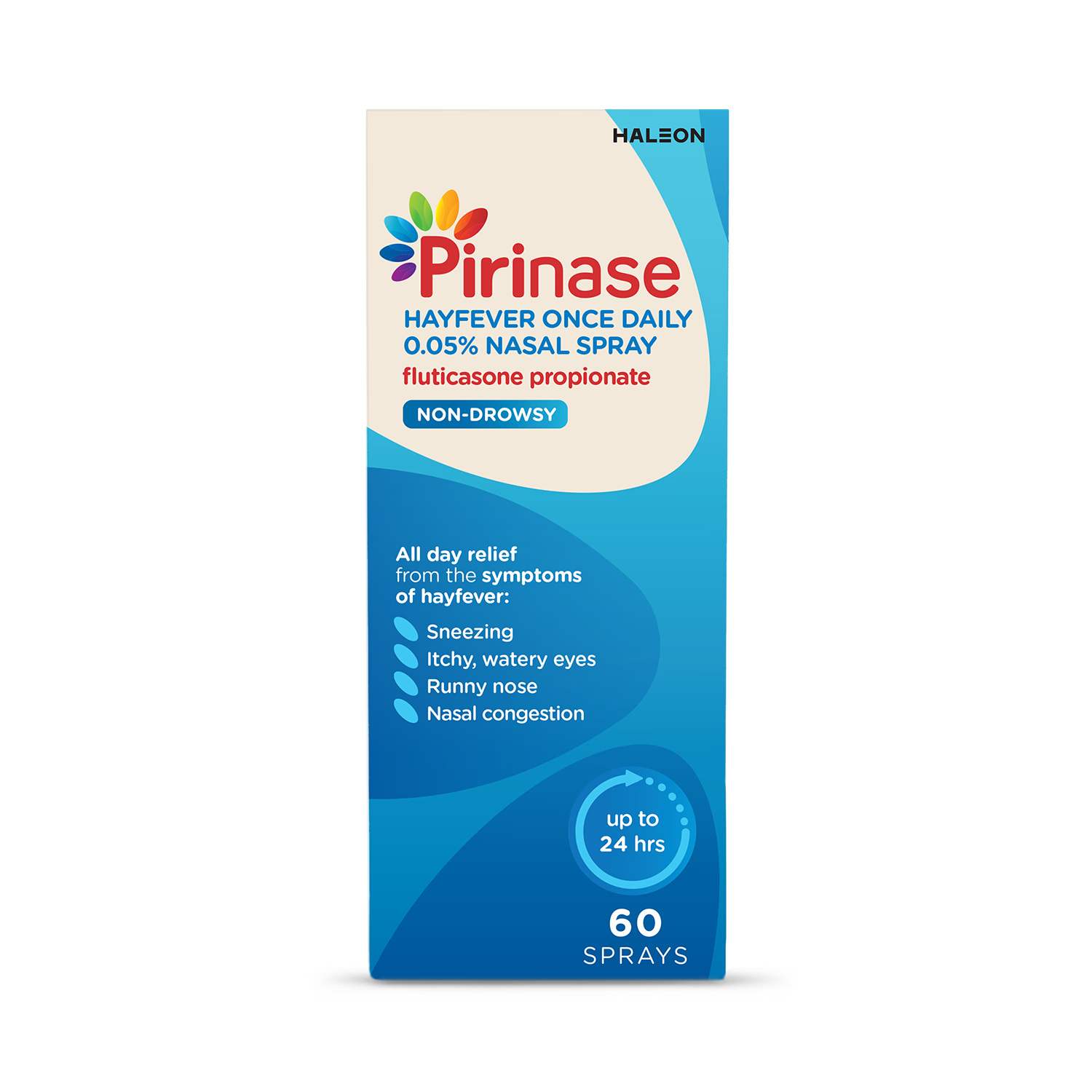 Pirinase hayfever relief nasal spray 1ml, imported from the UK
