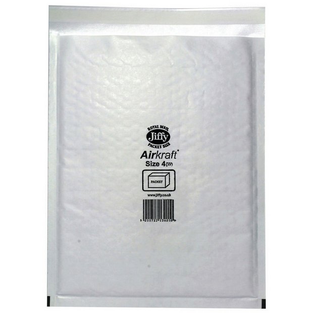 Jiffy postal bag size 4 240mm x 320mm pack of 10, UK version