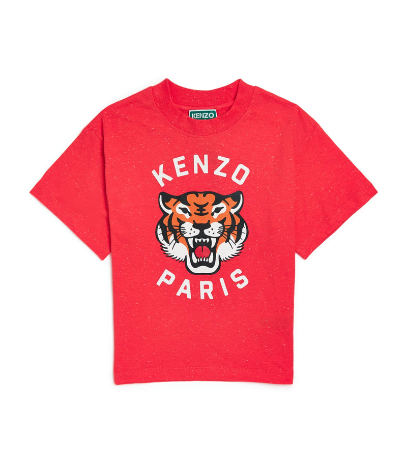 Kenzo Kids Cotton Logo T-Shirt 2-14 Years, UK version