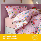 Silentnight Healthy Growth rainbow coverless duvet set single, UK version