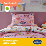 Silentnight Healthy Growth rainbow coverless duvet set single, UK version
