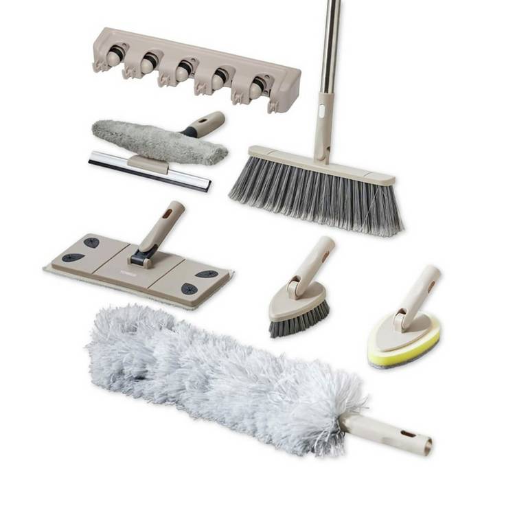Tower 8-in-1 cleaning set with microfibre heads (British brand)