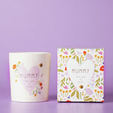 Widdop ceramic message candle Mummy 190g - British product