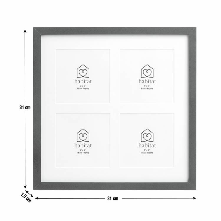 Habitat black picture frame 4x4 inch, imported from the UK