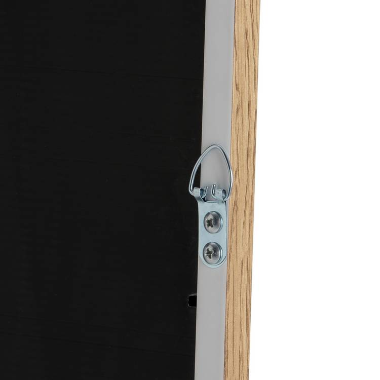 Home Essentials oak effect square wall mirror 55x55cm (British brand)