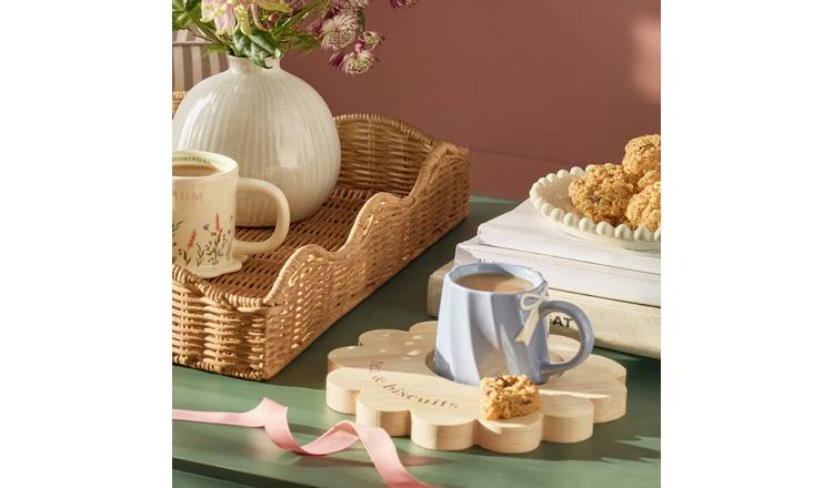 Argos Home wooden tea and biscuit tray, UK version