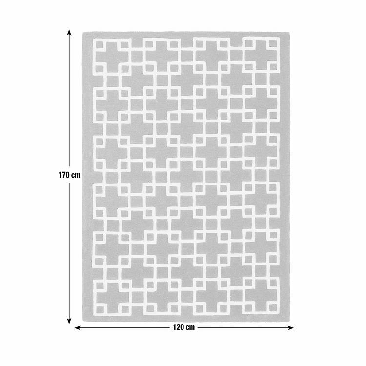Habitat green wool rug 120x170cm (British brand)