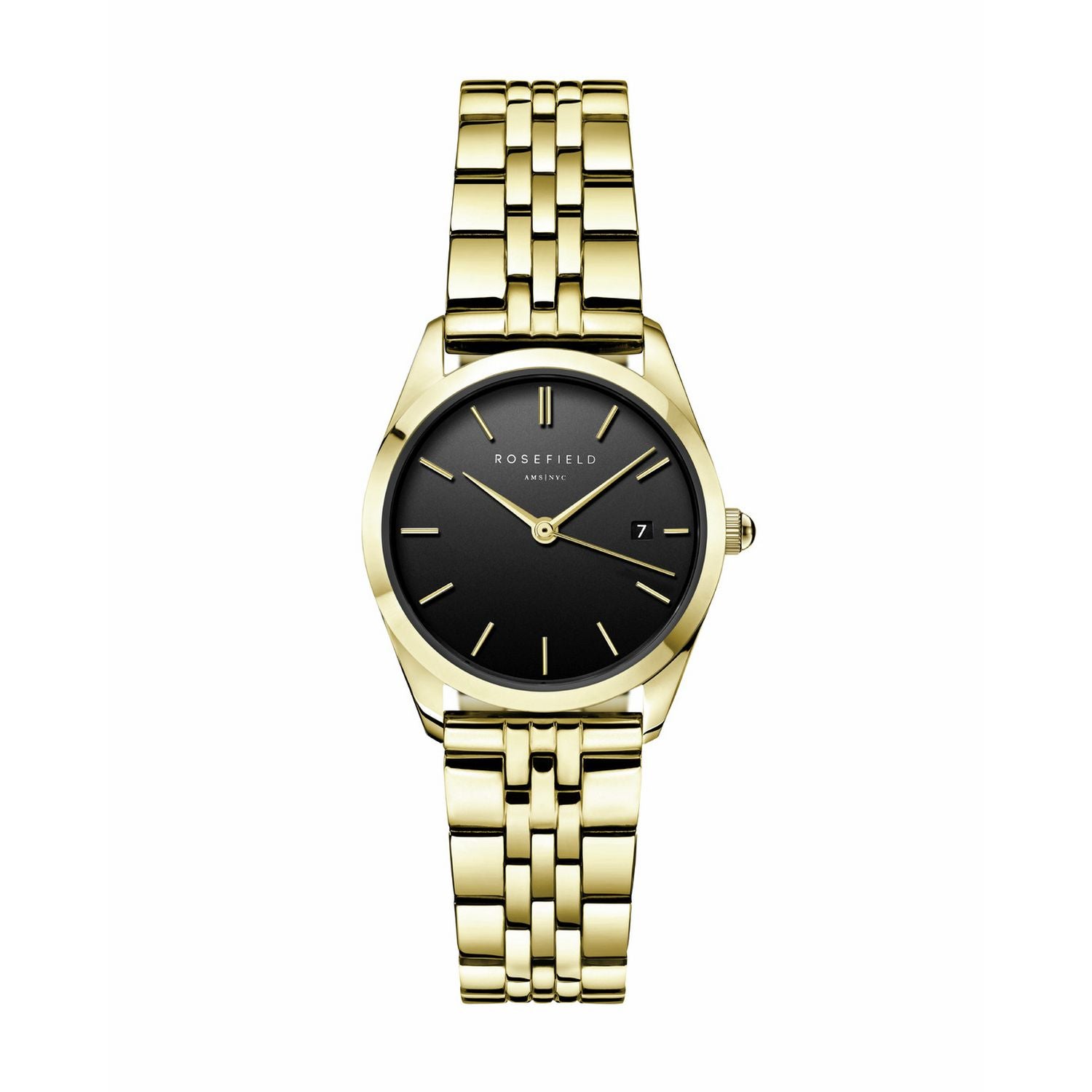 Rosefield Ace XS ladies gold bracelet watch, imported from the UK