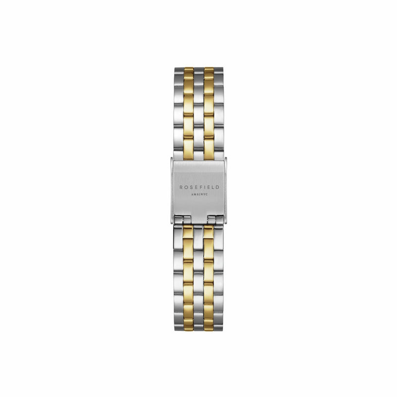 Rosefield Boxelle ladies duotone steel bracelet watch, imported from the UK