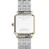 Rosefield Boxelle ladies duotone steel bracelet watch, imported from the UK