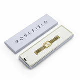 Rosefield Boxy XS gold bracelet watch 24mm, imported from the UK