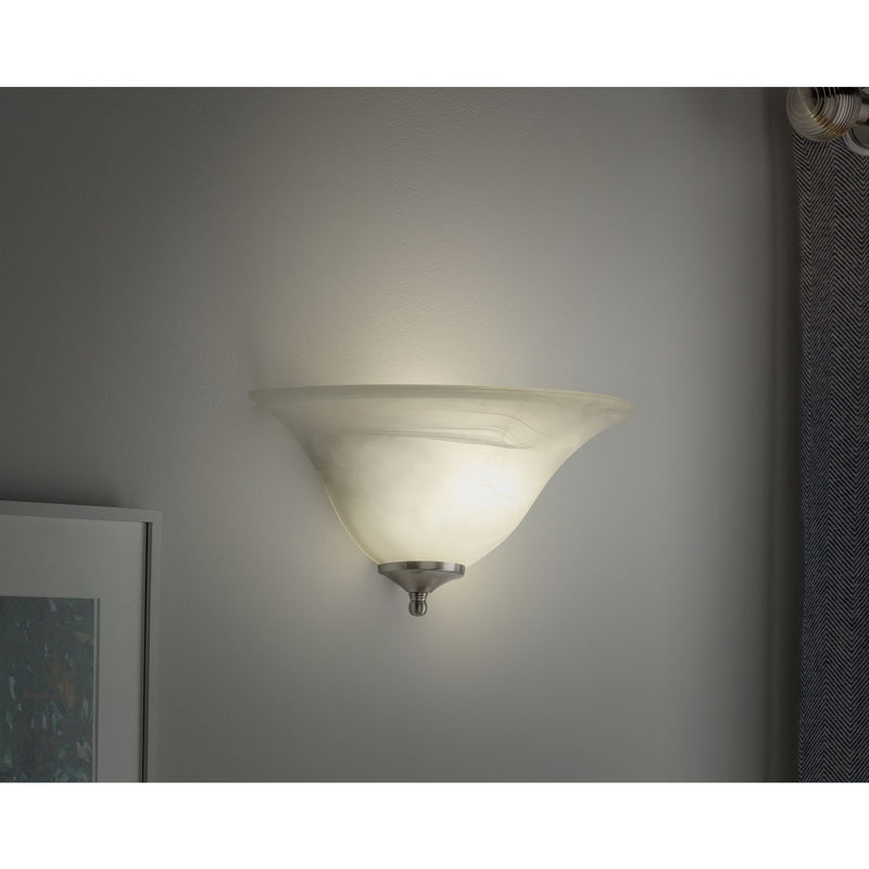 Argos Home Alabaster wall light with opal glass shade (British brand)