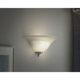 Argos Home Alabaster wall light with opal glass shade (British brand)