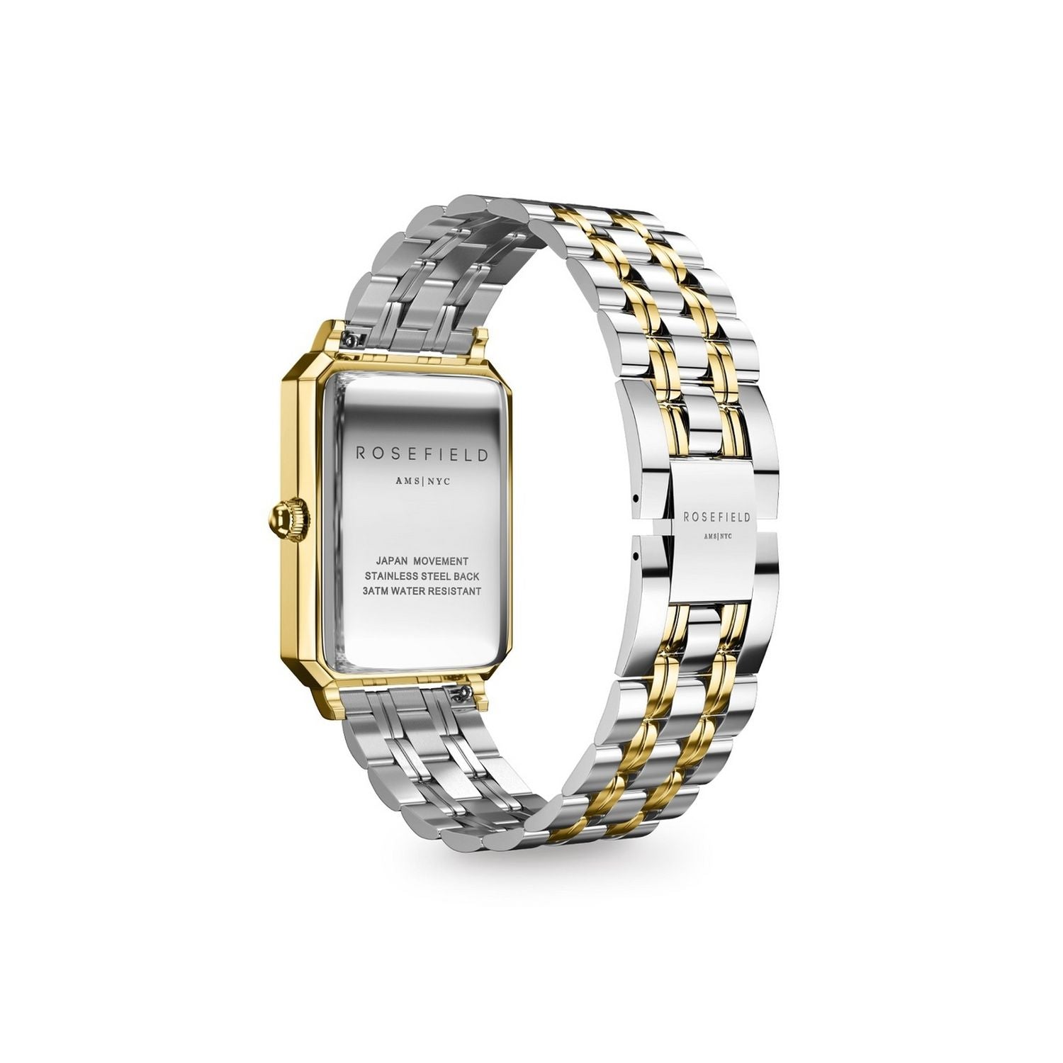 Rosefield Octagon ladies duotone steel bracelet watch - British product